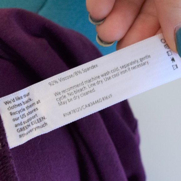 Deep Purple Burgundy Wine Long Sleeve Tunic Shirt - Picture 9 of 9